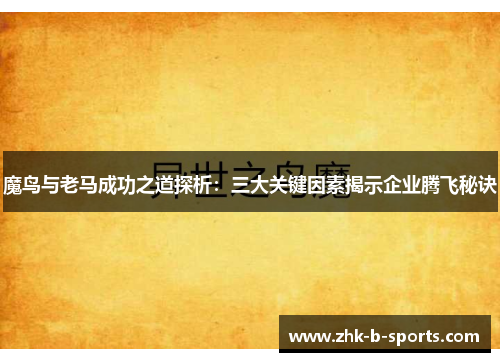 魔鸟与老马成功之道探析:三大关键因素揭示企业腾飞秘诀 魔鸟与老马成功之道探析:三大关键因素揭示企业腾飞秘诀