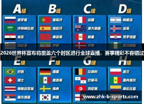 2026世界杯宣布将覆盖六个时区进行全球直播,赛事精彩不容错过 2026世界杯宣布将覆盖六个时区进行全球直播,赛事精彩不容错过
